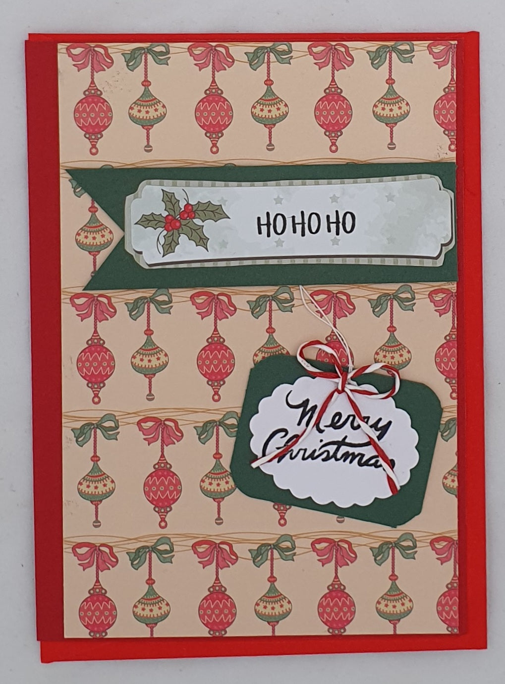 Christmas Cards Bold Colour Vintage - set of 8 cards with envelopes