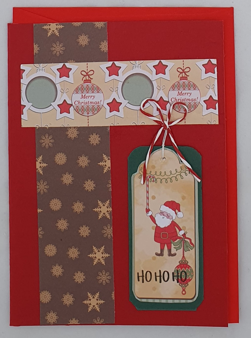 Christmas Cards Bold Colour Vintage - set of 8 cards with envelopes