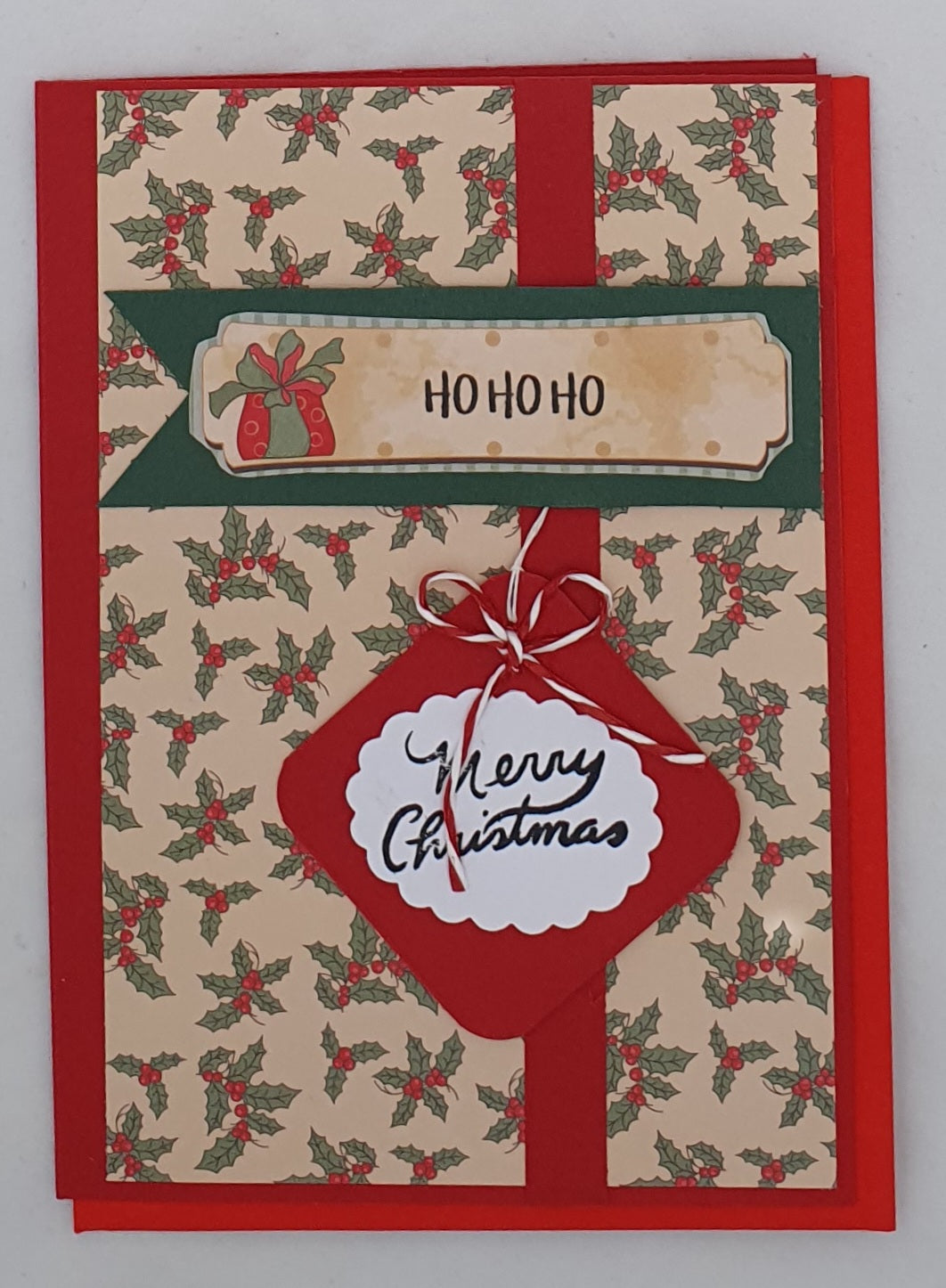 Christmas Cards Bold Colour Vintage - set of 8 cards with envelopes