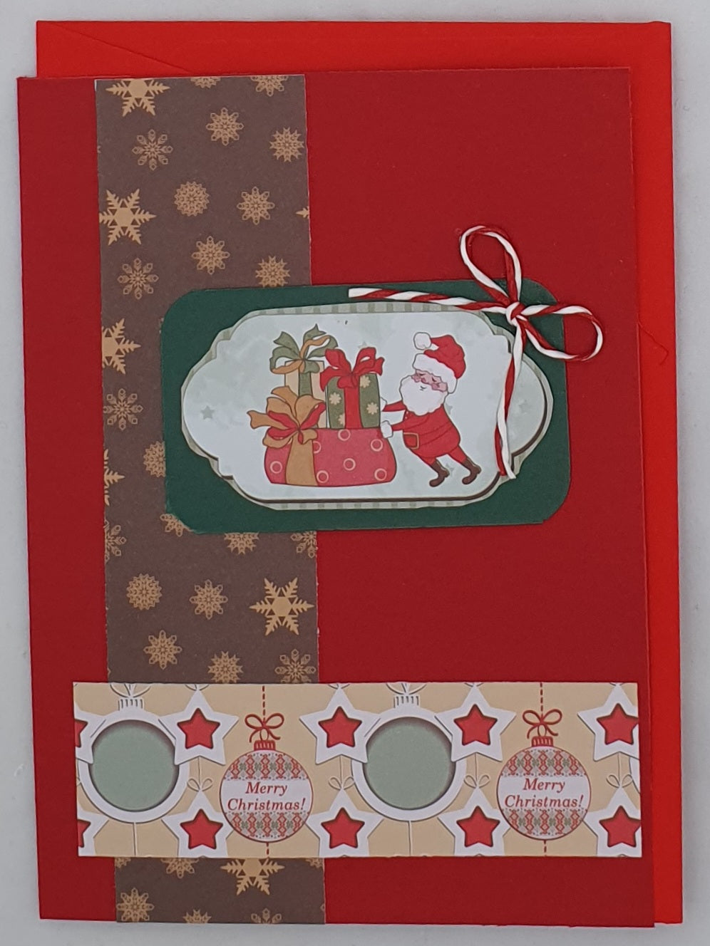 Christmas Cards Bold Colour Vintage - set of 8 cards with envelopes