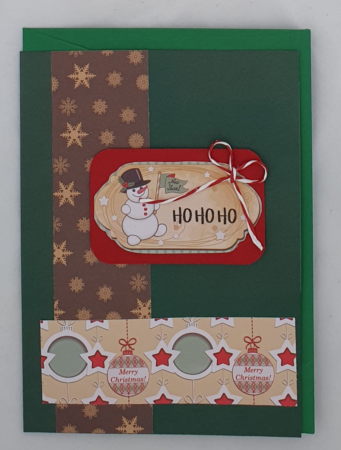 Christmas Cards Bold Colour Vintage - set of 8 cards with envelopes