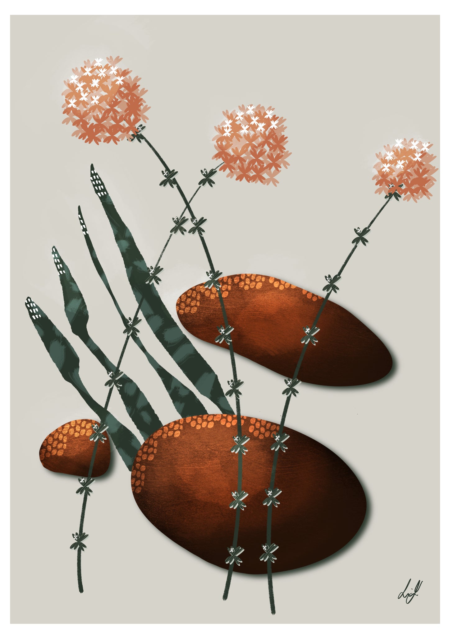 3 in the Copper Botanical Abstract Collection