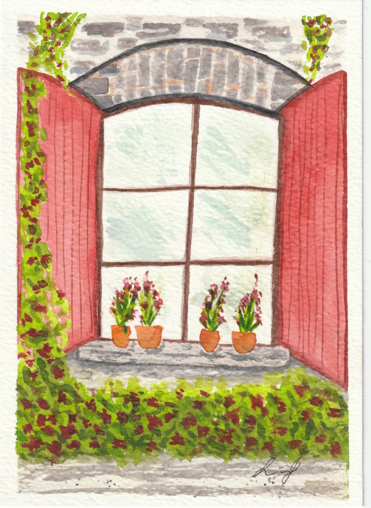 Morning Light - Watercolour Windows Series (1 of 3)