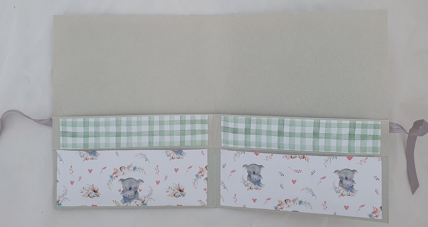 Baby Card Photo Album Gift Set with Gift Tag