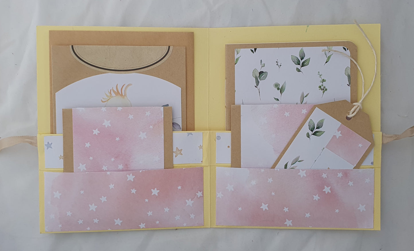 Baby Card Photo Album Gift Set with Gift Tag