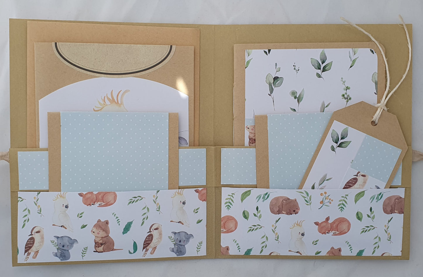 Baby Card Photo Album Gift Set with Gift Tag