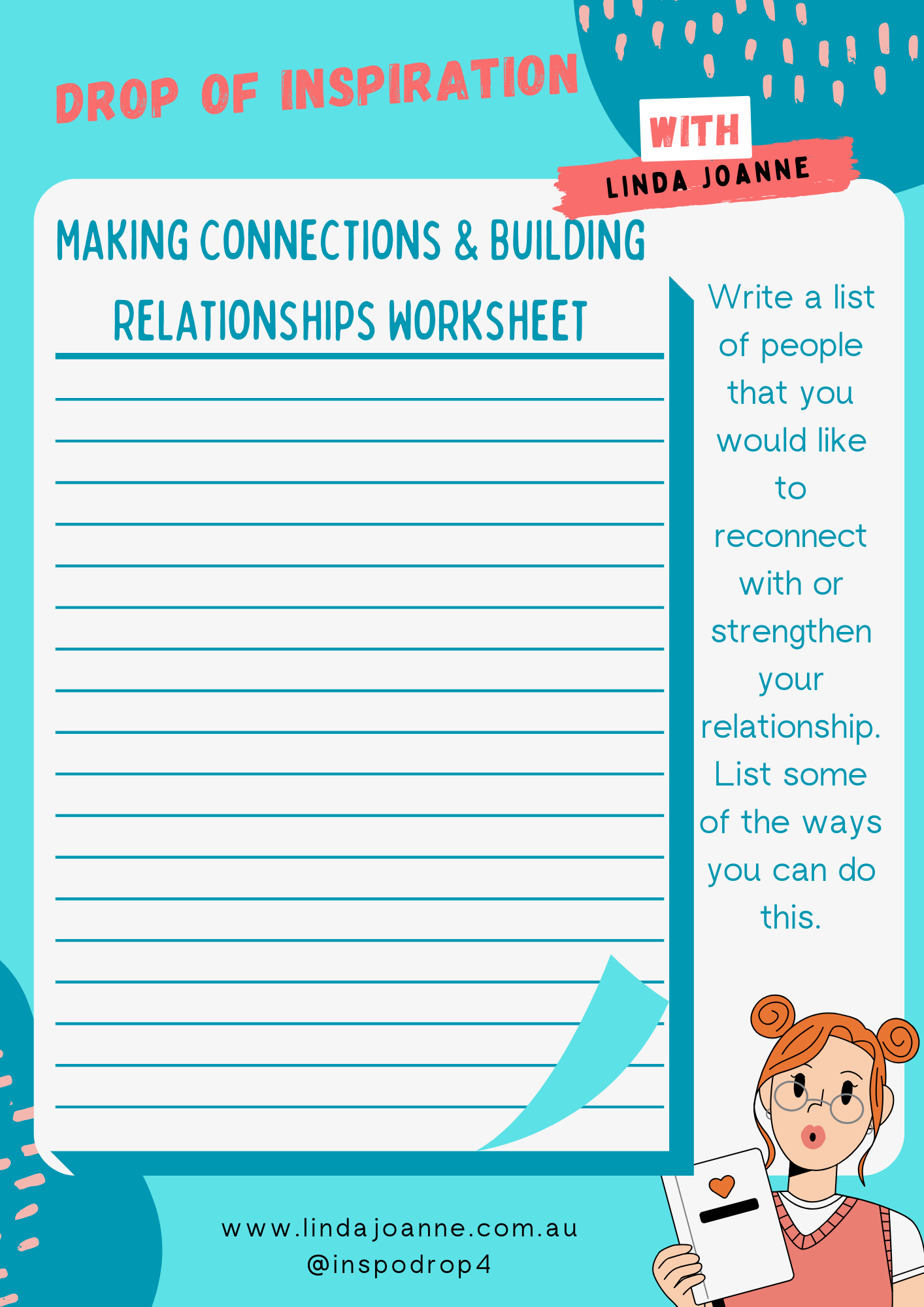 Freebie - Connections Worksheet