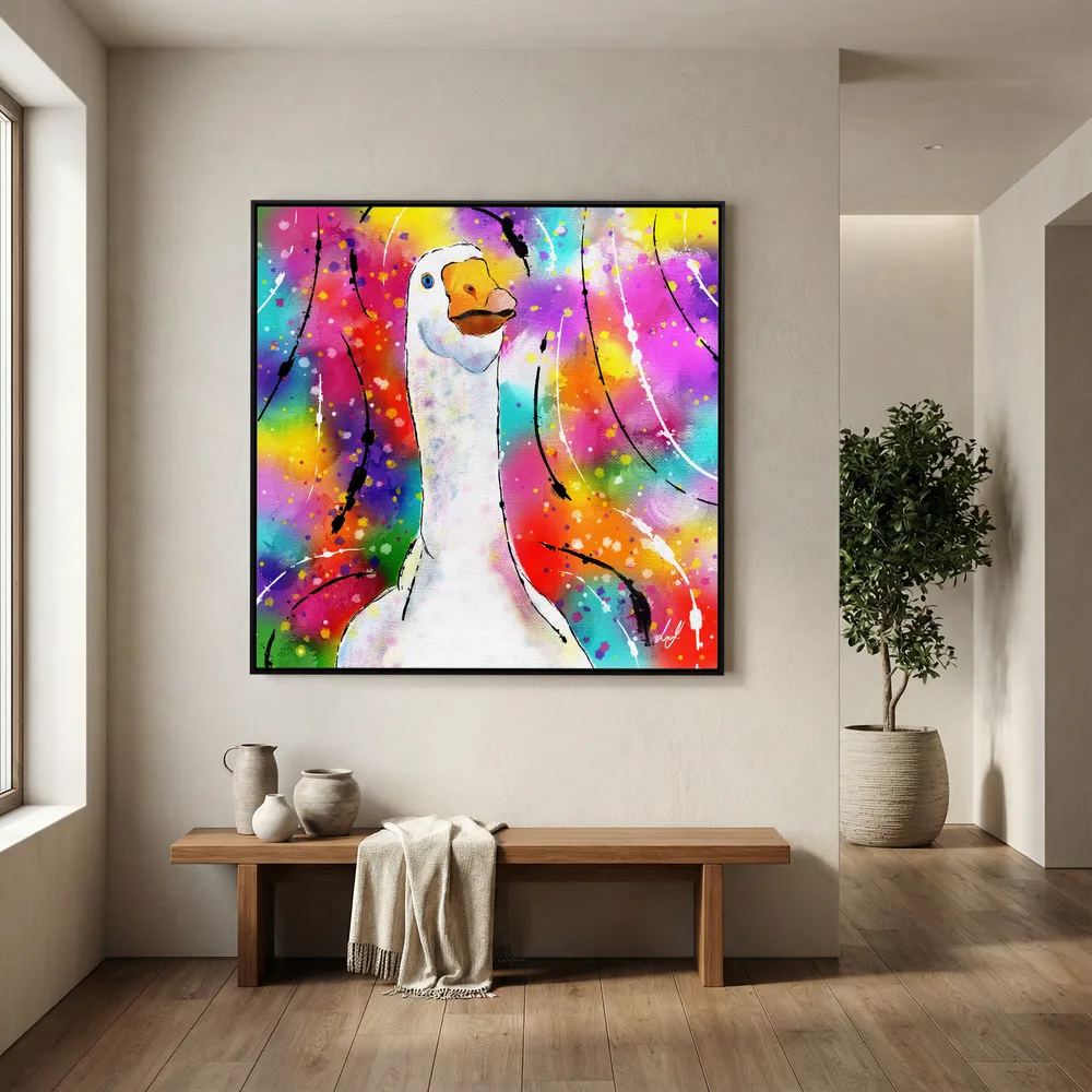 Goose - Colourful Creatures Collection - Canvas Print