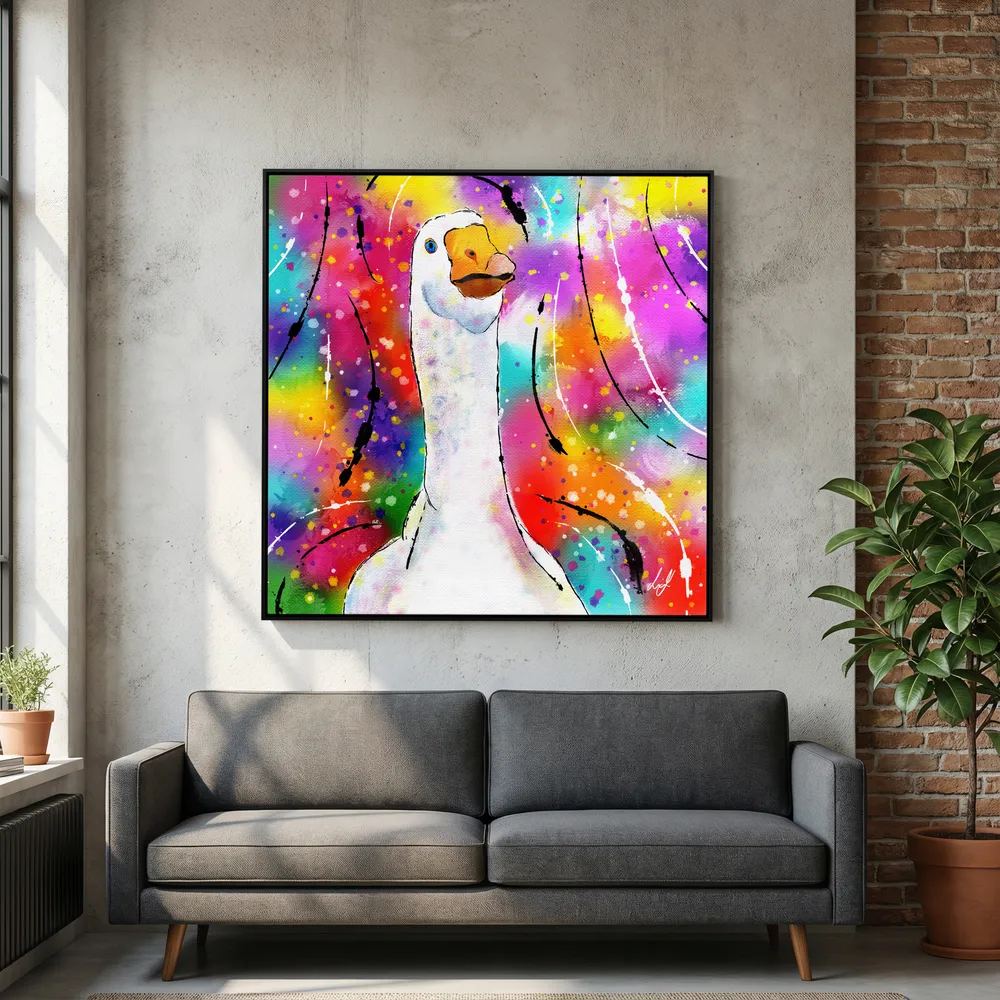 Goose - Colourful Creatures Collection - Canvas Print