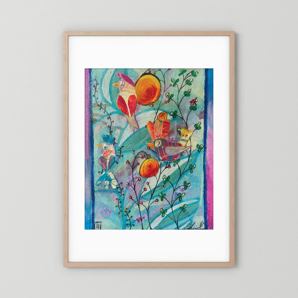 Observant Refrain - The Bloom of the Song Birds Collection (1 of 8) - Fine Art Paper Print
