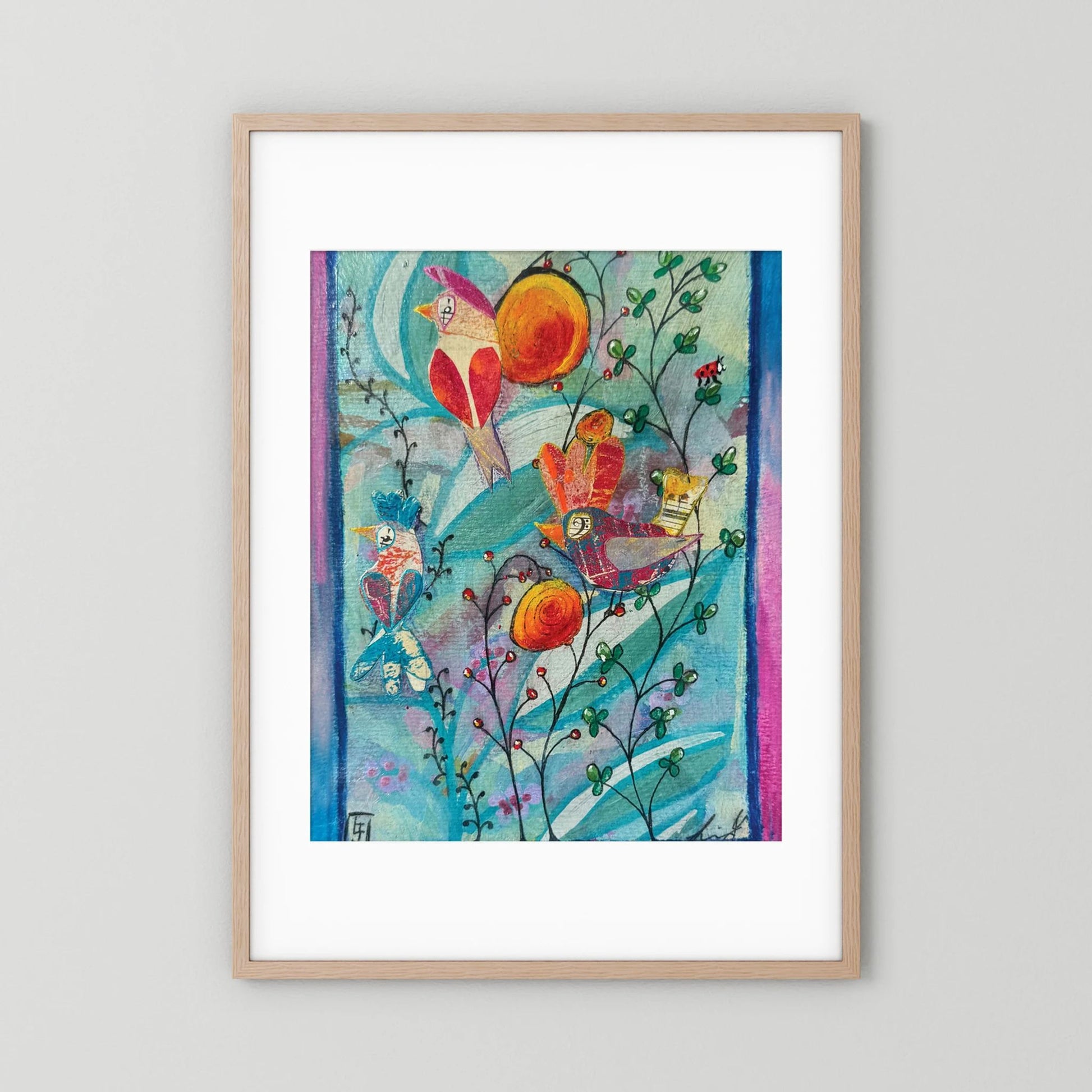 Observant Refrain - The Bloom of the Song Birds Collection (1 of 8) - Fine Art Paper Print