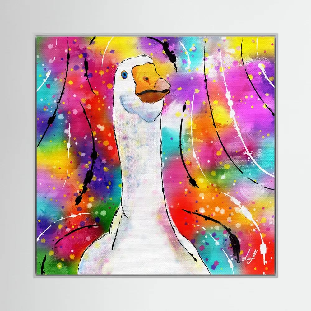 Goose - Colourful Creatures Collection - Canvas Print