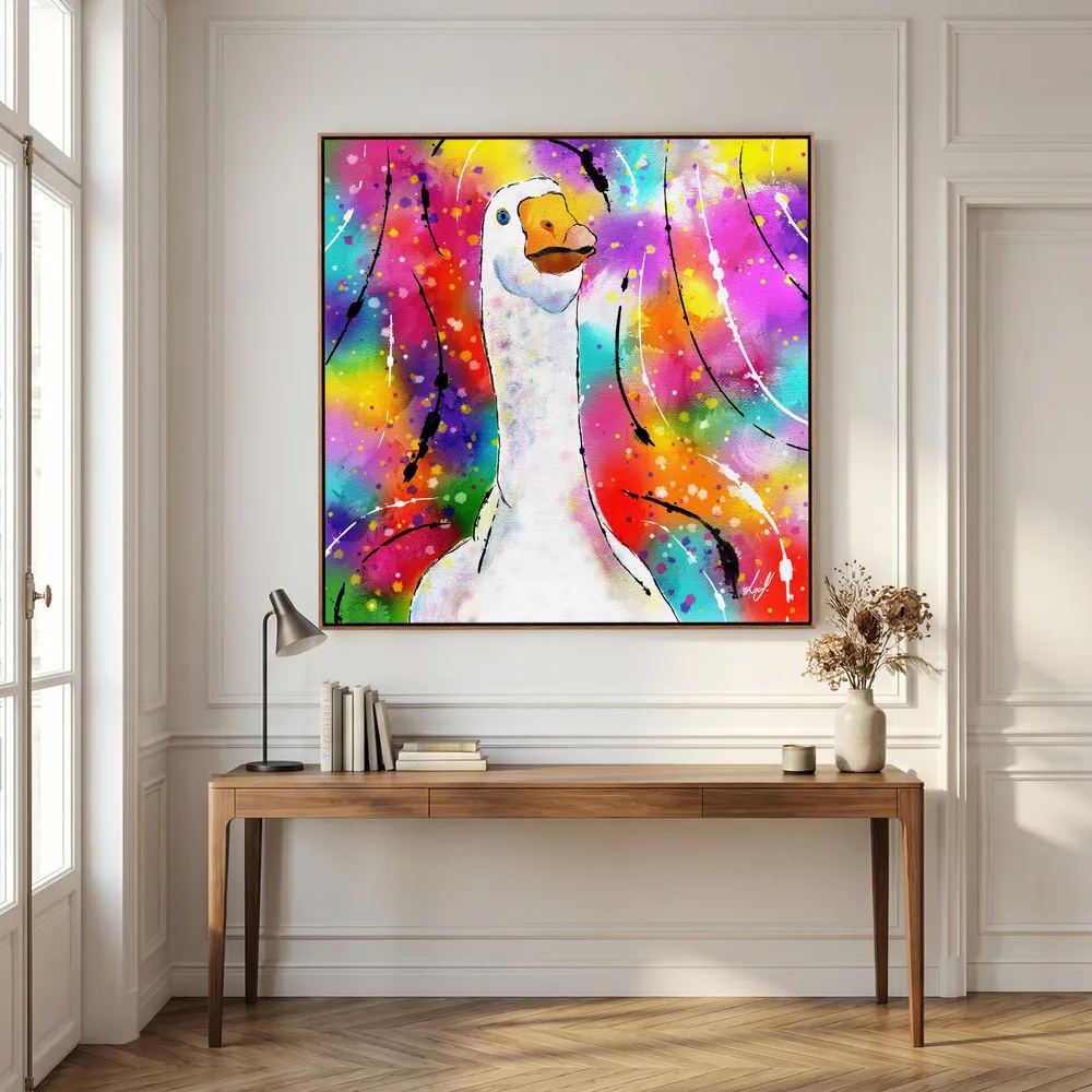 Goose - Colourful Creatures Collection - Canvas Print