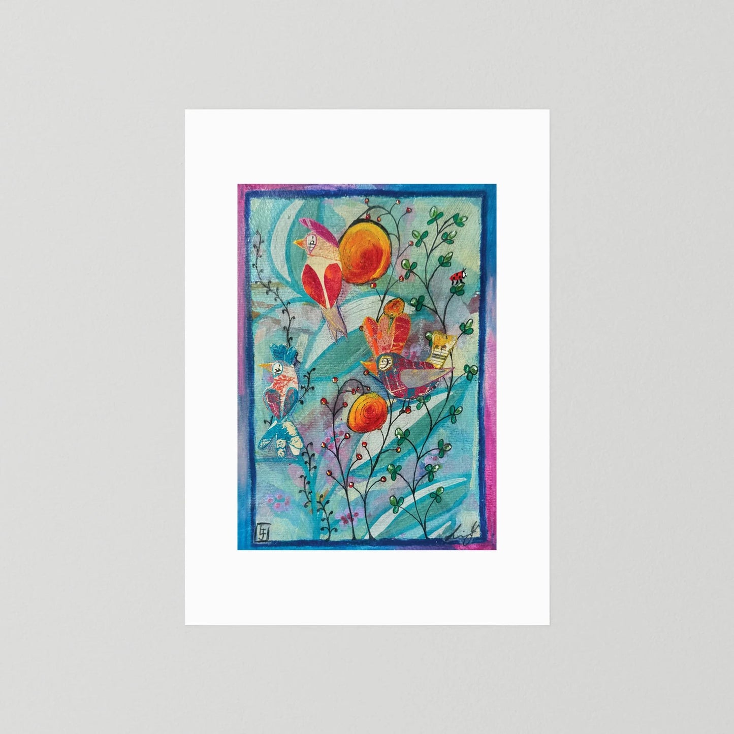 Observant Refrain - The Bloom of the Song Birds Collection (1 of 8) - Fine Art Paper Print