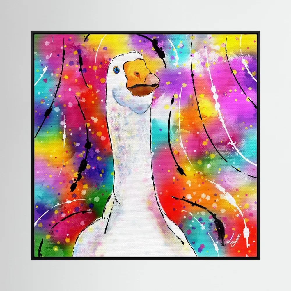 Goose - Colourful Creatures Collection - Canvas Print