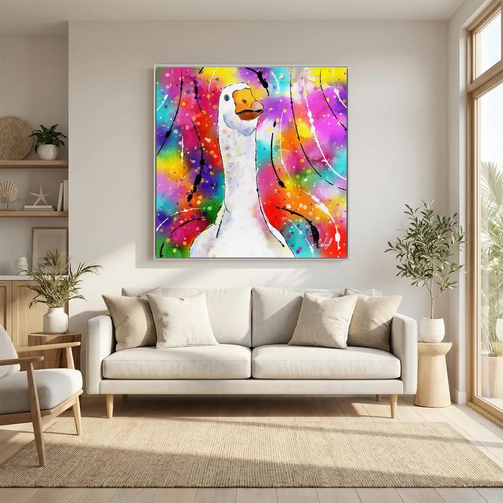 Goose - Colourful Creatures Collection - Canvas Print