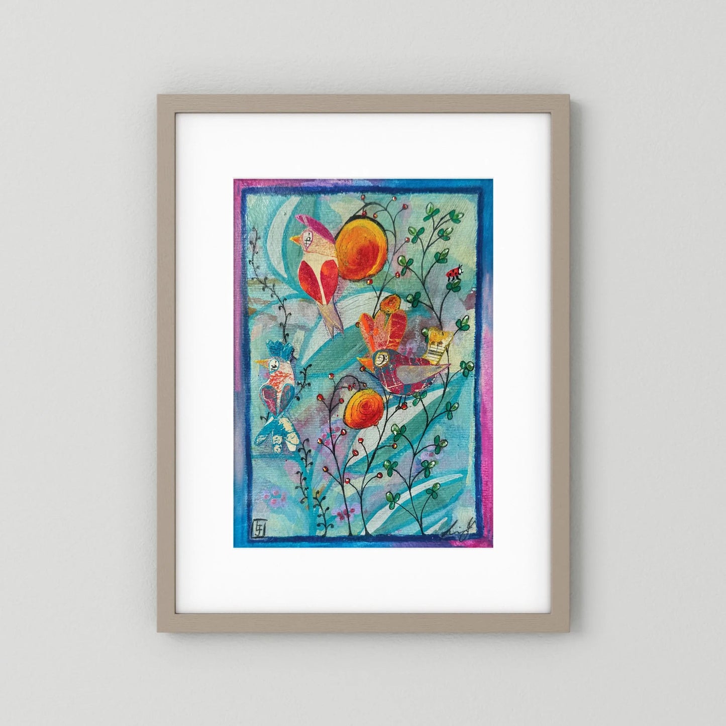 Observant Refrain - The Bloom of the Song Birds Collection (1 of 8) - Fine Art Paper Print