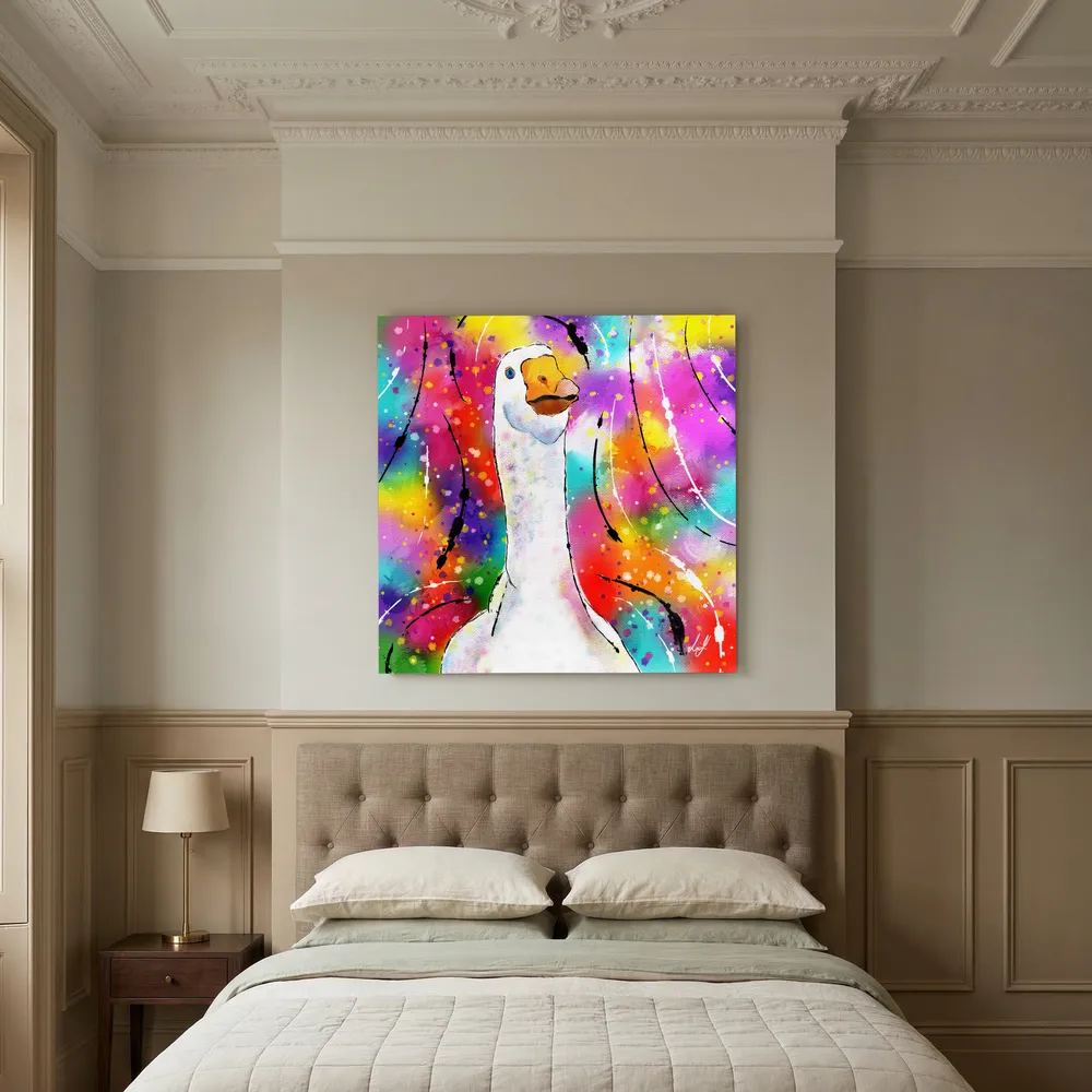 Goose - Colourful Creatures Collection - Canvas Print