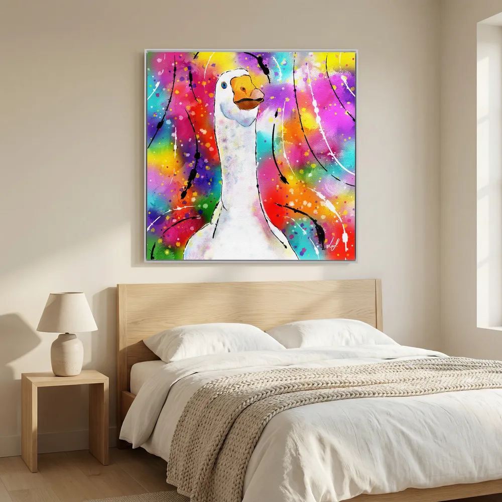 Goose - Colourful Creatures Collection - Canvas Print
