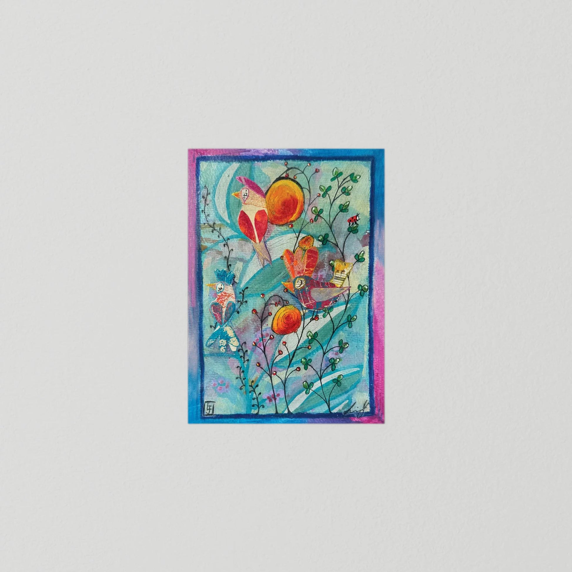 Observant Refrain - The Bloom of the Song Birds Collection (1 of 8) - Fine Art Paper Print