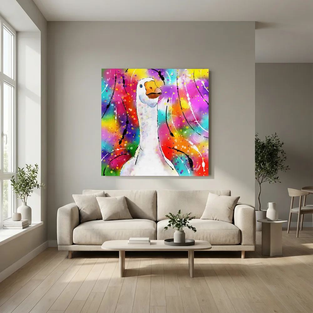 Goose - Colourful Creatures Collection - Canvas Print
