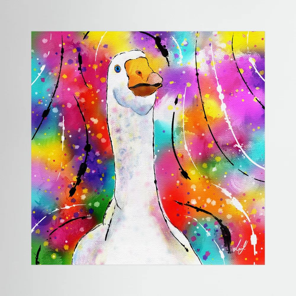 Goose - Colourful Creatures Collection - Canvas Print