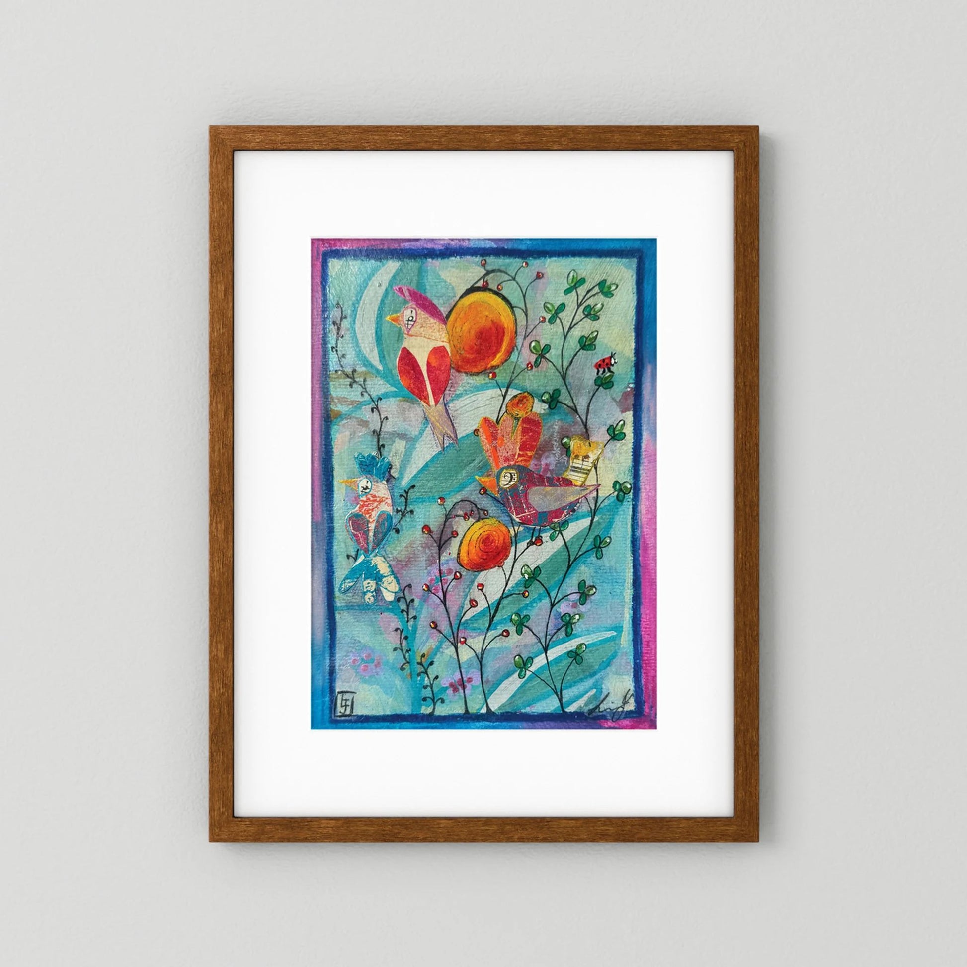 Observant Refrain - The Bloom of the Song Birds Collection (1 of 8) - Fine Art Paper Print